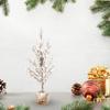 Christmas Tree Statue Ornament Artwork Figurine for Indoor Cabinet Desk Fireplace