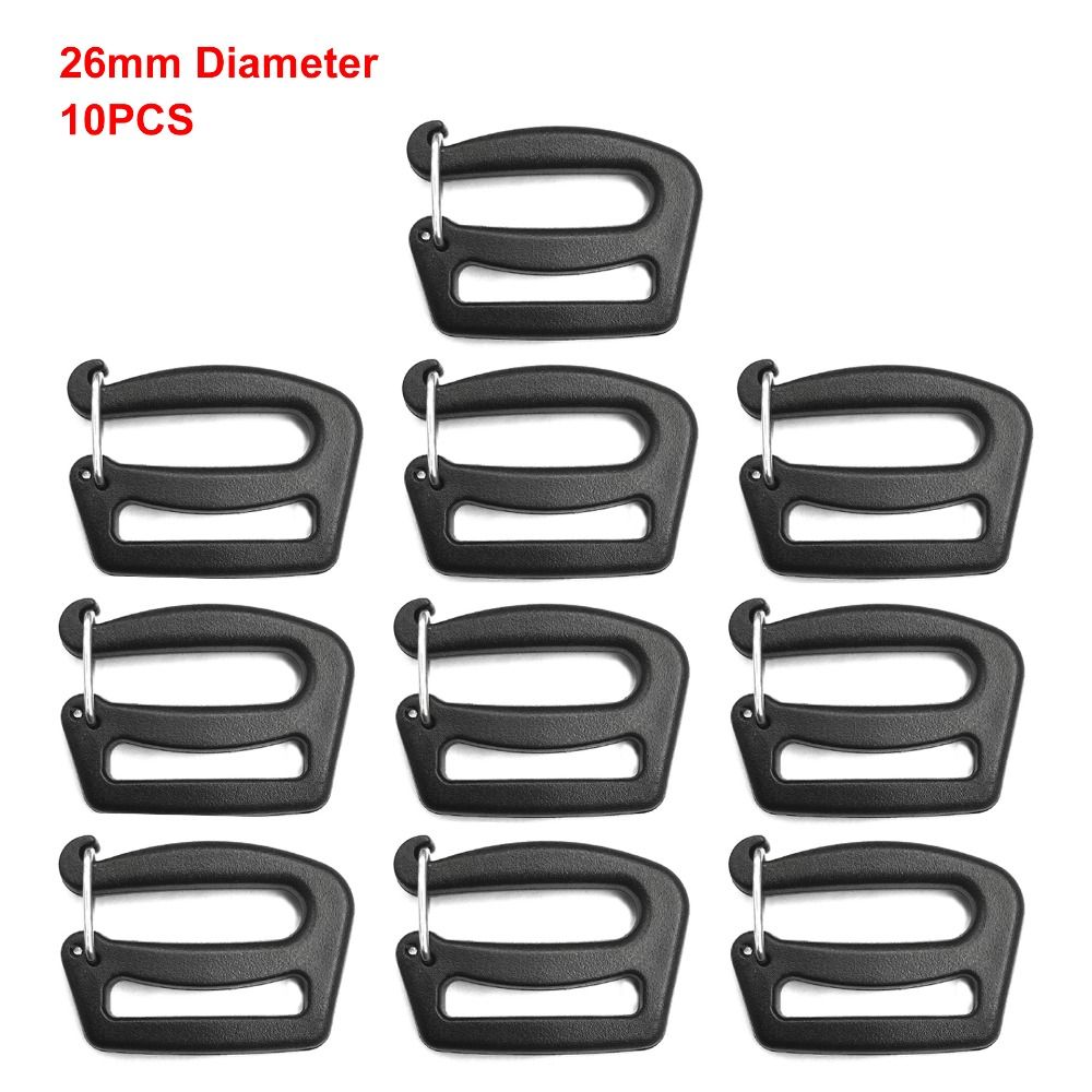 5/10 шт. Черный G-образный крючок 26/38 мм Пряжка для ремня Новые пряжки для стропы для уличного багажа, мешка, рюкзака