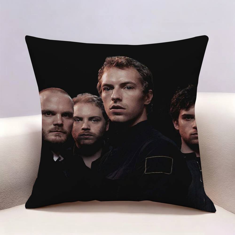 CColdplay Band Doublesided print Pillow Case for Sofa Living Room Home office Decor Protective Cover