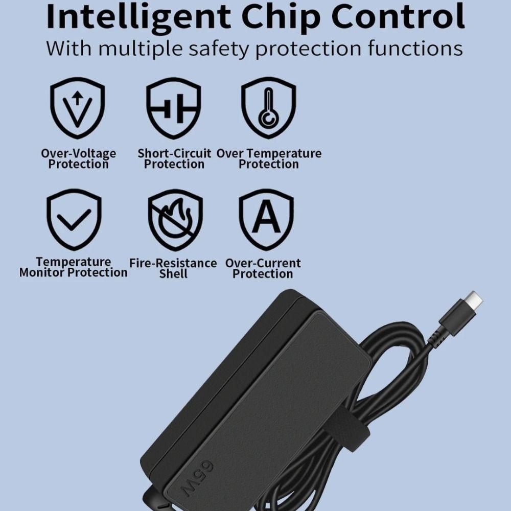 USB C зарядное устройство для ноутбука 65 Вт зарядное устройство для ноутбука адаптер питания для дома, офиса, путешествий