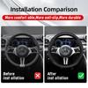 ATOW5 Suitable for Mercedes-Benz Breathable Leather Matte Carbon Fiber Texture Steering Wheel Cover Suitable for E Class S C a Glc Suv Eqc 