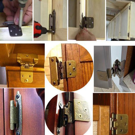 10 шт. американские петли вставки пружинные матовые петли для шкафа самозакрывающиеся малошумные высокопрочные дверная фурнитура для кухни и ванной комнаты