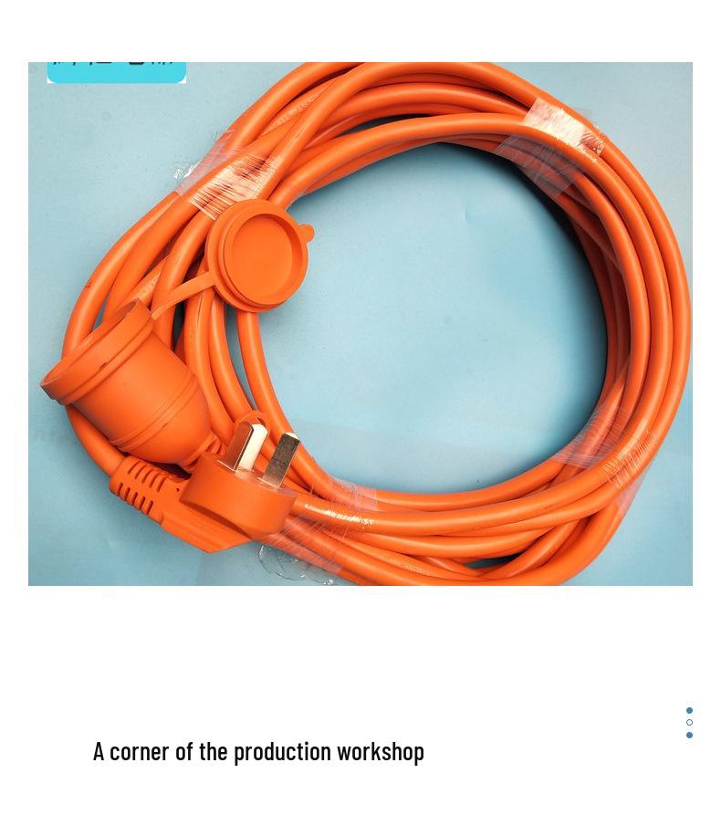 European Standard Waterproof Power Extension Cord with German/French Plug and Male/Female Connector