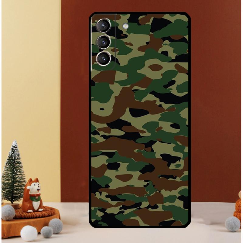 Камуфляжный чехол Camo для Samsung Galaxy S25 S26 Ultra S21 S22 S20 S23 S24 Ultra S10 Plus S25 FE Обложка Funda