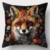 Home Decor FloralPatterned Animal Faces Pillow Covers Pattern Cushion Cover Suitable for Sofa Bedroom Car Pillow Cover