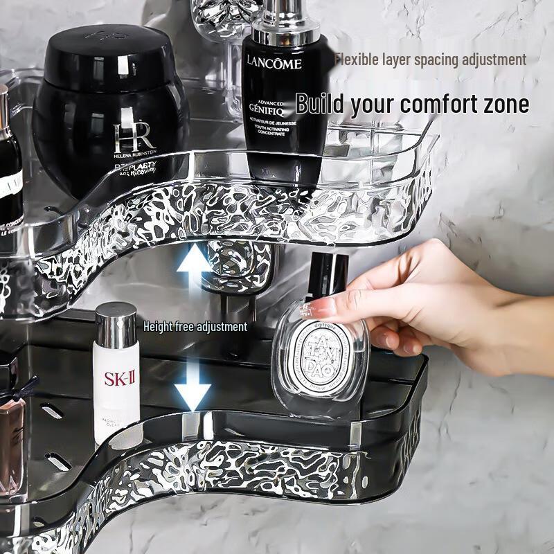 JINGRUIXIANG Suction Cup Bathroom Corner Shelf (3-Pack)