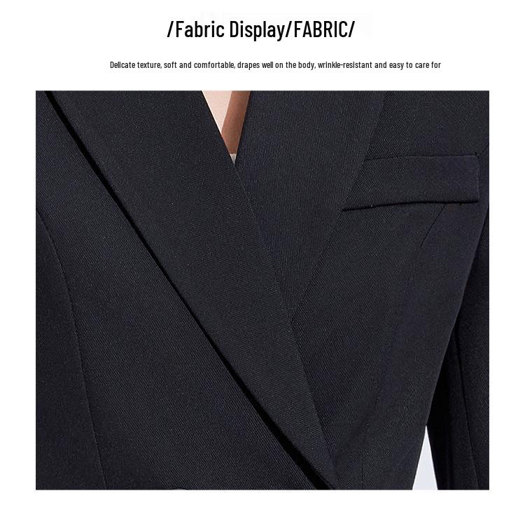 Женский высококлассный белый костюмный набор для осени/зимы - Элегантная деловая формальная одежда