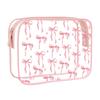 Bow Transparent Toiletry Bag Waterproof Cosmetics Bag Cute PVC Makeup Bag  Travel
