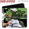 One Piece Anime Wallet Full Color Print Bi-fold Card Holder Student Anime Leather Purse