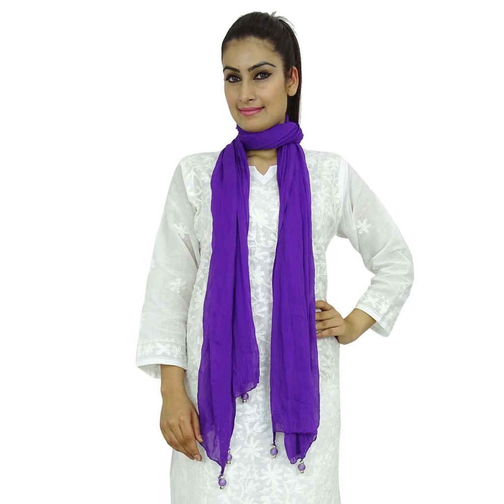 Индийский длинный палантин Dupatta из смеси шифона Chunni Neck Wrap Tassel Throw Throw