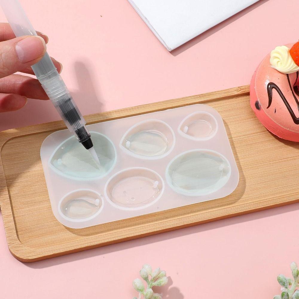 Waterdrop Oval Shape Resin Jewelry Mold with Hanging Hole Resin Casting Mold Jewelry Making