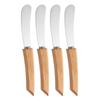 Butter Spreader Knifes Set, Stainless Steel Sandwich Spreading Knifes with Wooden Handle, Butter Cream Cheese Jam Scrapers