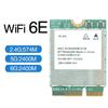 WiFi 6E карта MT7922 6 ГГц/5 ГГц/2,4 ГГц Трехдиапазонный сетевой адаптер Совместимость с Bluetooth 5.2 Интерфейс M.2