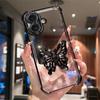 Прозрачный держатель-бабочка, противоскользящий чехол для Coque Huawei Nova 12 11 10 9 8 5 Pro 7 SE 6 5G, противоударная защита, чехол для телефона