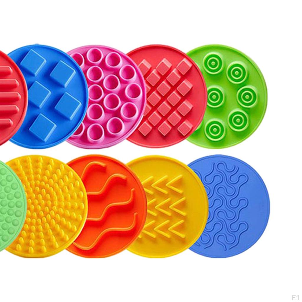 10 шт. сенсорные диски коврики маленькие портативные коврики круги для мальчиков девочек детей