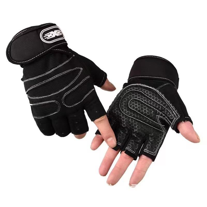 Мужские и женские фитнес-перчатки Тонкие тренировочные Полупальцевые Спортивные Противоскользящие Износостойкие Защита от мозолей Оборудование для гантелей Турник Подтягивание