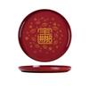 Red Large Capacity New Year Fruit Tray Plastic Exquisite Candy Storage Box Dessert Nuts Tea Table Snacks Tray