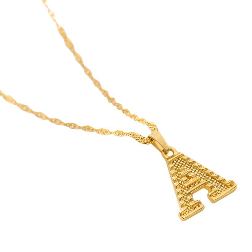 Женское ожерелье с подвеской, ожерелье с начальной буквой, ожерелье-цепочка с подвеской