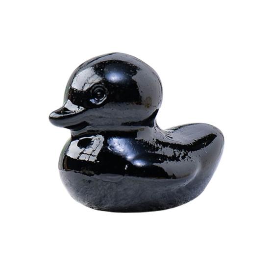 Милый орнамент в виде утки из натурального камня, положительная энергия исцеления, красочная маленькая вырезанная вручную утка, фигурка животного, статуя, украшение для рабочего стола, день рождения