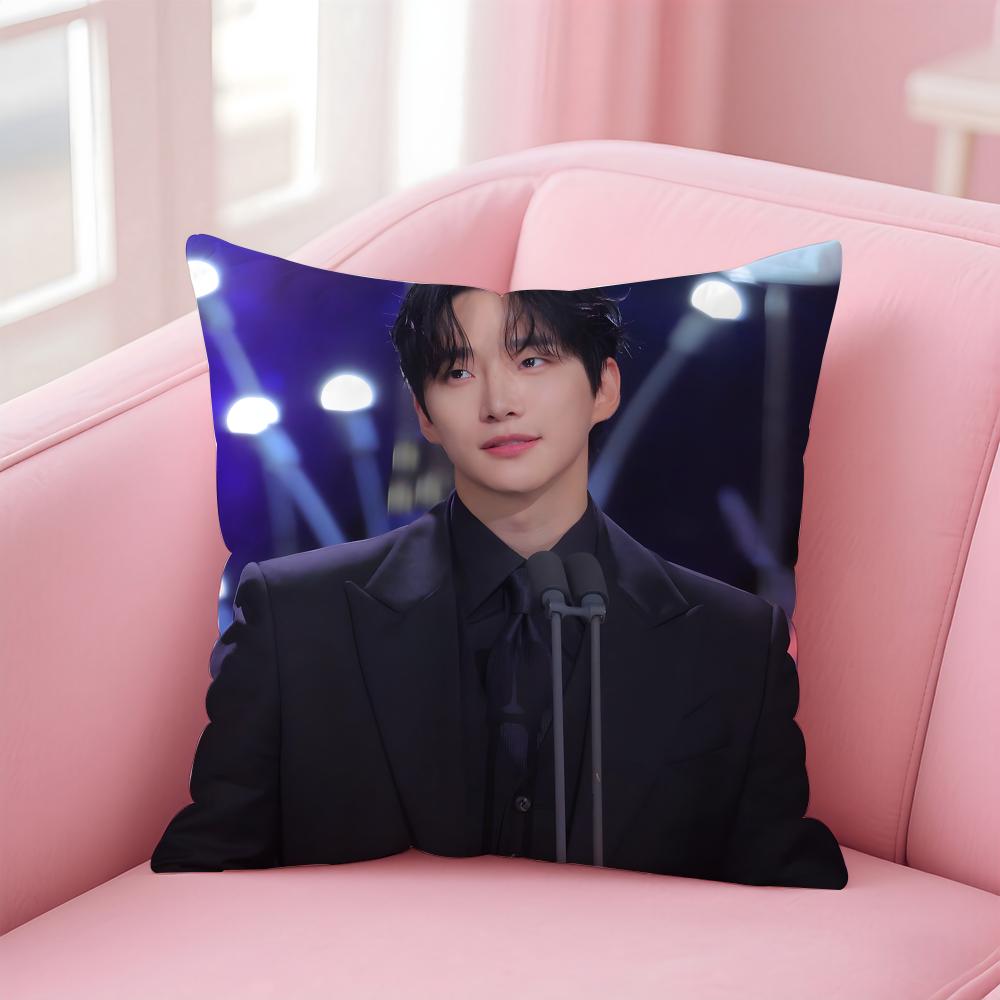 singer charismatic JJunho Cushion Cover Pillow Case Soft Skin Friendly Fabric  Concealed Zipper