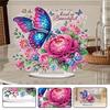 2D Flat Acrylic Butterfly Flower Special Shaped Diamond Painting Desktop Ornament Kit DIY Diamond Painting Desktop Decorations