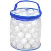Bonarca Table Tennis Balls of 100 Plain White Ping Pong Practice Balls with Storage Perfect for and Lottery No Matches (Pack 100) - Balls, 40mm, Case,