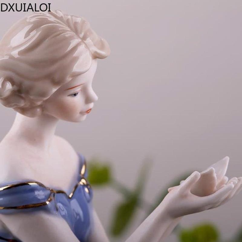 DXUIALOI европейская креативная керамика ремесла персонаж скульптура украшение гостиная украшение свадебный подарок украшение дома