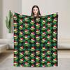 G-Grinchs Christmas Blanket  Travel Office Flannel Bedding Throws For Bedroom Super Soft Custom Quality Bedspread Gift Idea