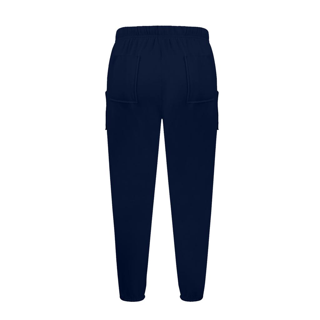 Женские однотонные свободные повседневные брюки с эластичным поясом и карманами, спортивные штаны