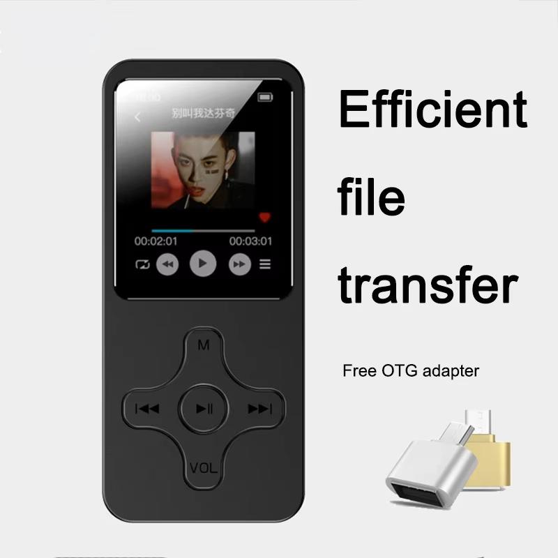 Portable Mini MP3 Player HiFi Music Speaker Bluetooth 4.0 Support Two-Way Transmission FM Radio Voice Recorder eBook For Walkman