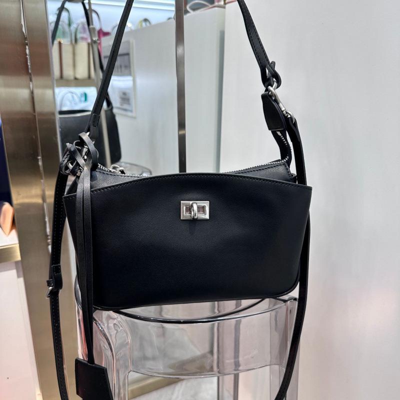 Bajia Rodeo Shoulder Bag: New 2025 Genuine Leather Pochette Cowhide Underarm Bag