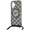 Karl Lagerfeld KLHMP16SHCKCKLCK iPhone 16 6.1" black/black hardcase IML Crossbody Monogram Karl & Choupette Head MagSafe