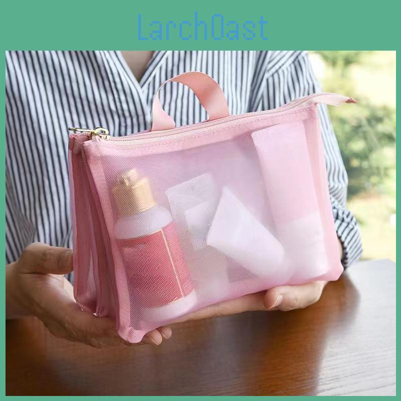 Skin Capacity Cosmetic Large Bags Care Product Lipstick Toiletry Makeup Organizer Case Mesh 3 Layer Travel Washing Storage Bags