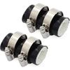 Motoparty High Temp Exhaust Couplings Clamps 1"ID For Yamaha Banshee YZF350 YFS200 Raptor Blaster KX80 KX125 KX250 CR80 CR125 CR250 CR450 TRX250R CR