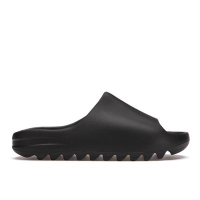 Кроссовки унисекс Yeezy Slides Onyx черные HQ6448