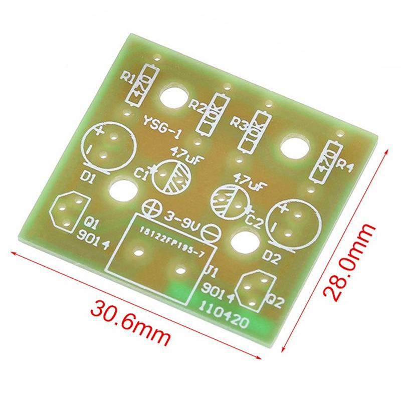 Сделай сам Электронный набор 5 мм Светодиод Мигающий свет Схема Простой Светодиод Мигающий Триггерный комплект Детали для практики пайки Постоянный ток 3-9 В