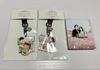 [USED] Queen of Tears Korea Pop-up Store 2 Keychains + 1 Metal Badge Set
