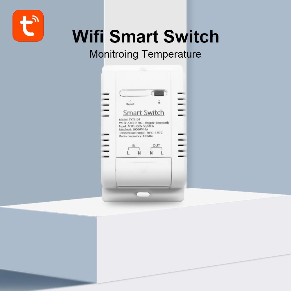 WiFi Tuya Smart Switch Thermostat Smart Home Temperature Monitoring Switch Automation Modules Support Alexa Voice Control