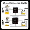 Smart Dual Battery Smart Isolator 12V 140A Digital Voltage Sensitive Relay VSR Split Charge For Camper Car RV