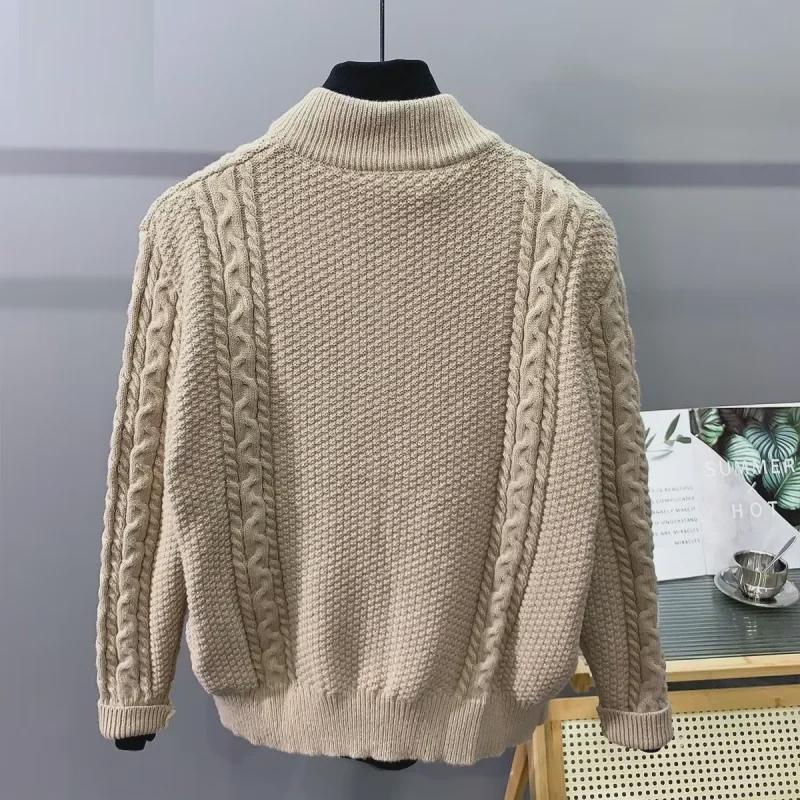 Мужской однотонный вязаный кардиган-свитер - универсальная модная куртка на весну и осень (2022)