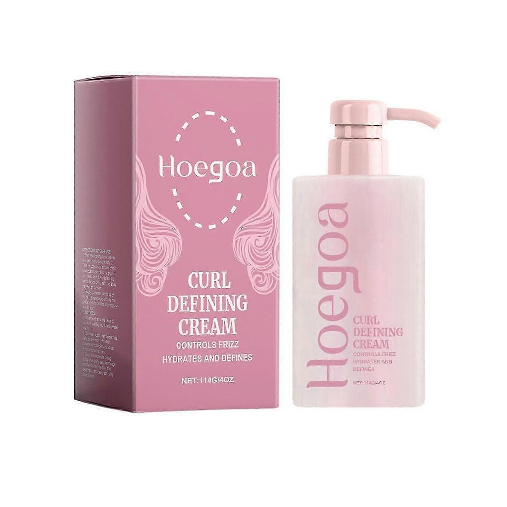 Hoegoa Curly Hair Double Eyelid Cream Bangs Curly Hair Care Shape Fluffy Moisturizing Natural Gloss Double Eyelid Cream