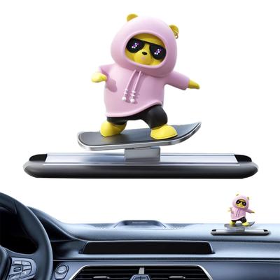 Украшение на панель автомобиля Patonde Bear, Декор для автомобиля в виде медведя на скейтборде - Ссылка Милое украшение на панель |
