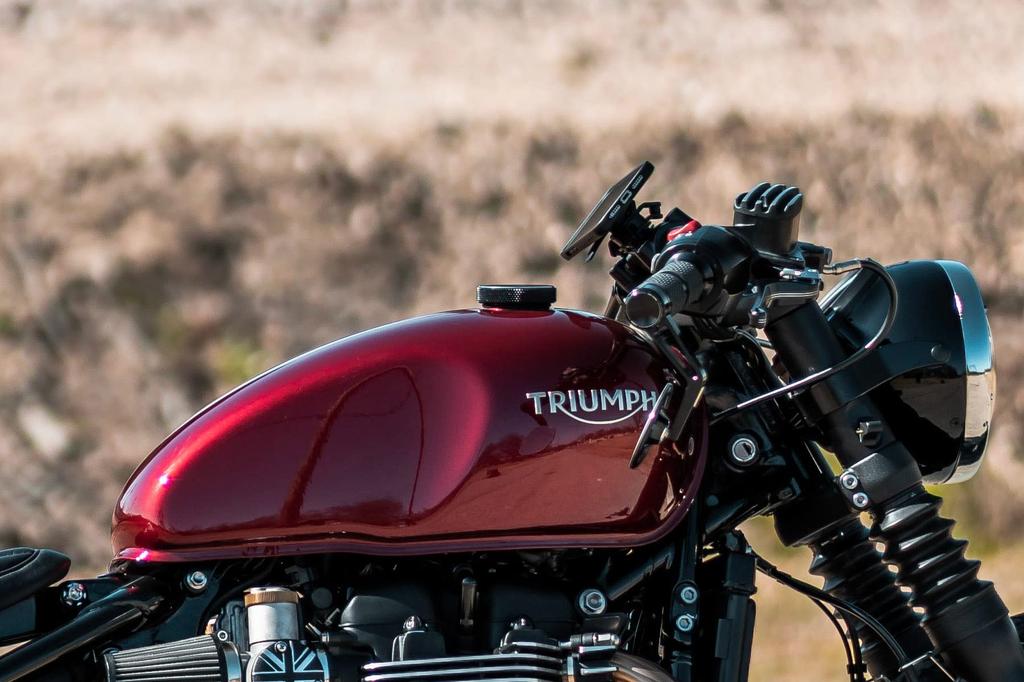 Алюминиевый бак Motone для SpeedTwin900 Scrambler900 NXS006 Крышка, Черный, T100/T120
