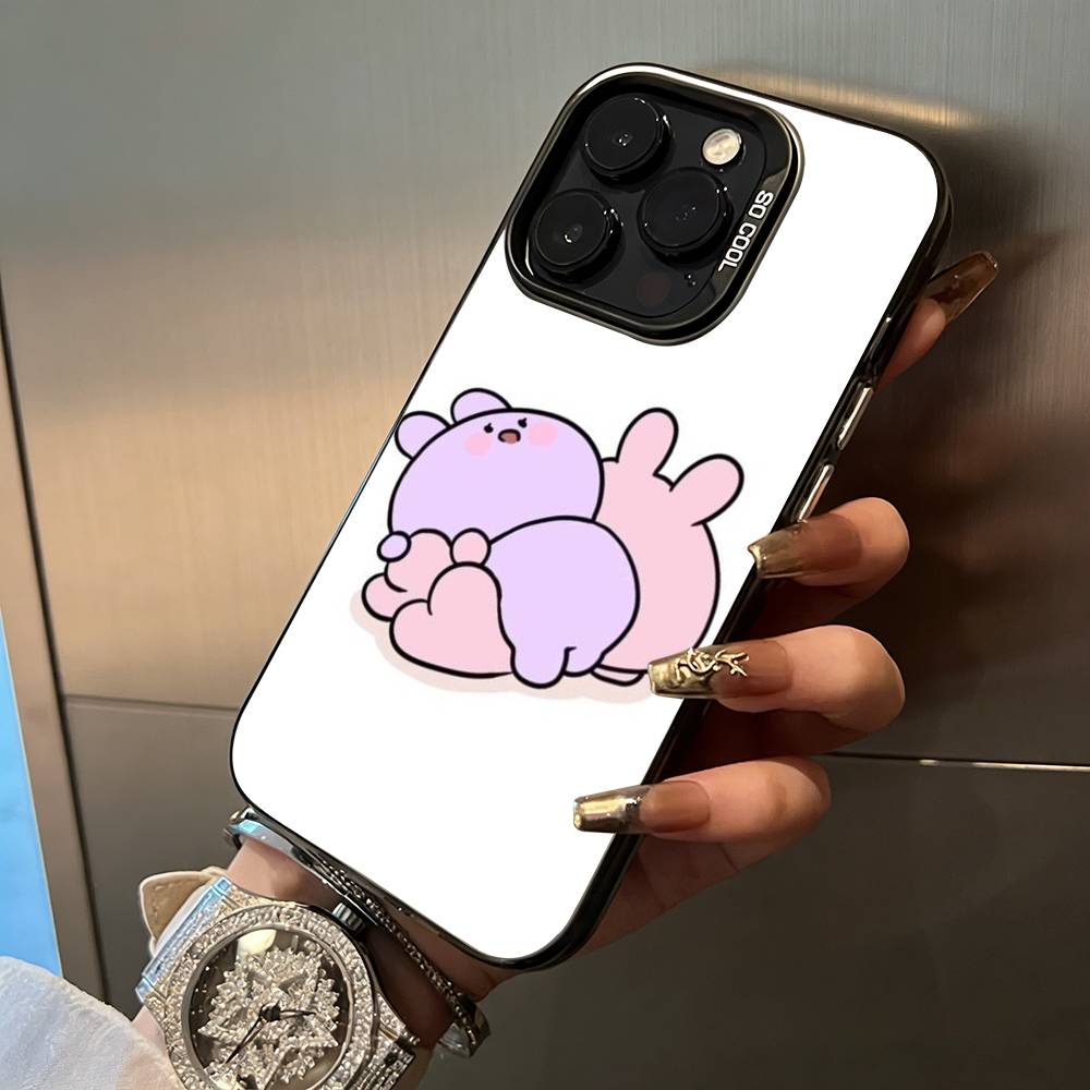 C-A-Cartoon -a-Asamimichan Phone Case For iPhone 17,16,15,14,13,12,11 Plus Pro Max Colored Silver Phone Case