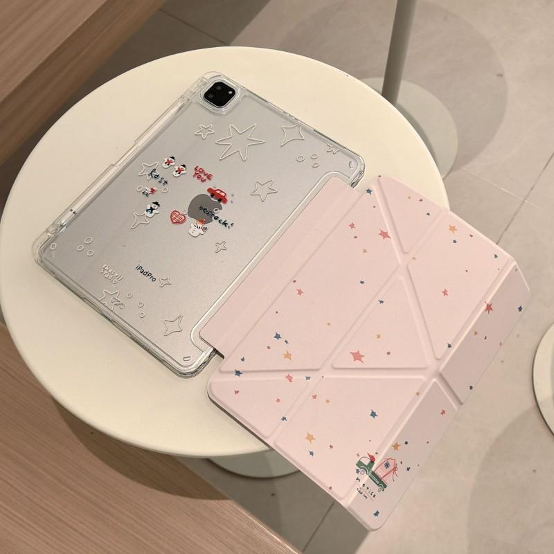Transparent Acrylic Case IPad Air 6 With Magnetic Stand Support Shockproof Full Cover 10.2 Inch Tablet