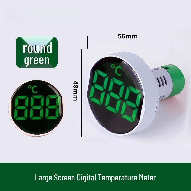22mm Dual Display LED Voltage Current Frequency Meter - Round/Square