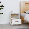 VidaXL Bedside Table White 40x34x45 Cm Solid Pine Wood818297