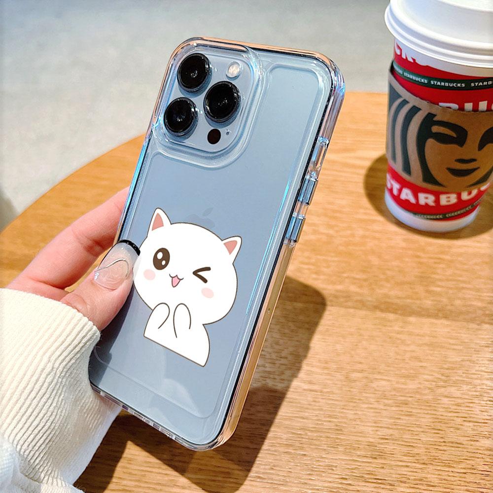 Милый мультяшный чехол для телефона с подмигивающим котиком для Xiaomi Redmi Note 15 14 13 12 11 10 9 8 7 Pro Plus Мягкий противоударный защитный чехол