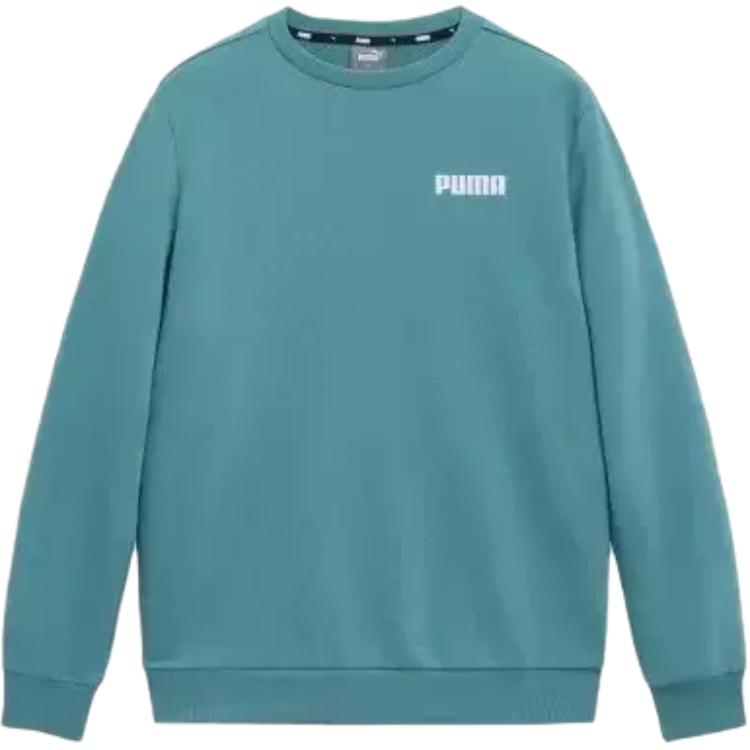 Puma Свитшот с длинным рукавом и круглым вырезом с логотипом-буквой Мужской свитшот 84723186