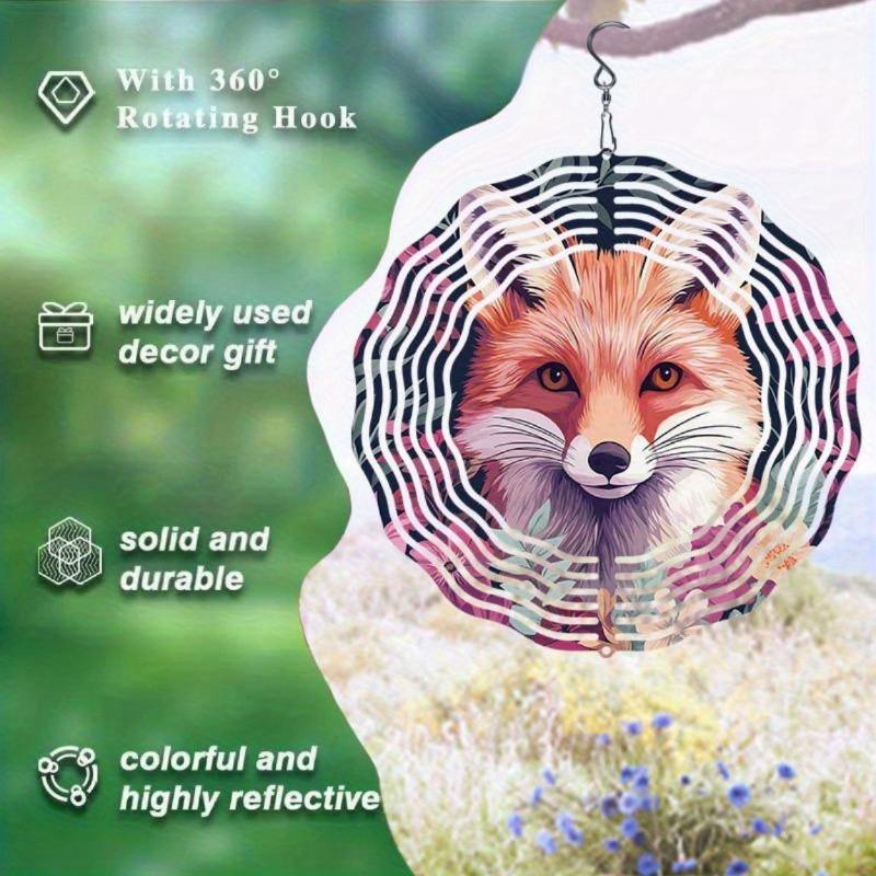 10-дюймовый подвесной ветряной спиннер с крючком на 360 градусов для декора балкона и сада, весенне-летнее уличное украшение